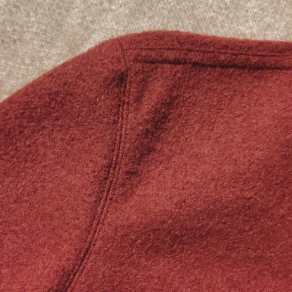 Talbots Pumpkin Spice Boiled Alpaca and Wool Blend Jacket, Size M - Picture 6 of 13